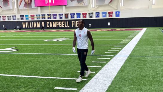 Bedard: Patriots on hand to watch BC WR Zay Flowers show out at Eagles pro day taken at Fish Field House (Patriots)